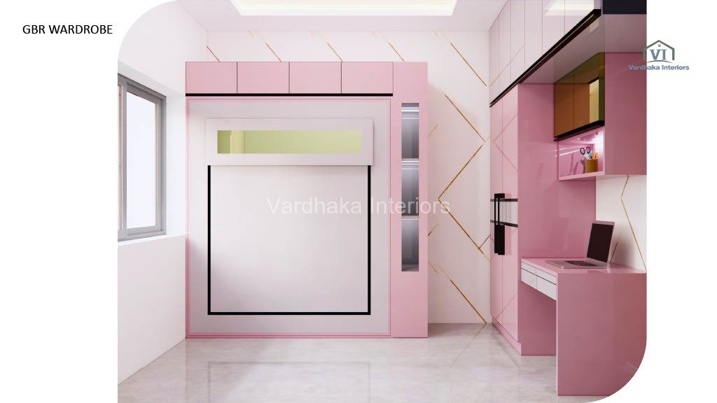 Murphy Foldable Bed Study Unit Bedroom Design Interior Design — interior designers in Bangalore, Bangalore