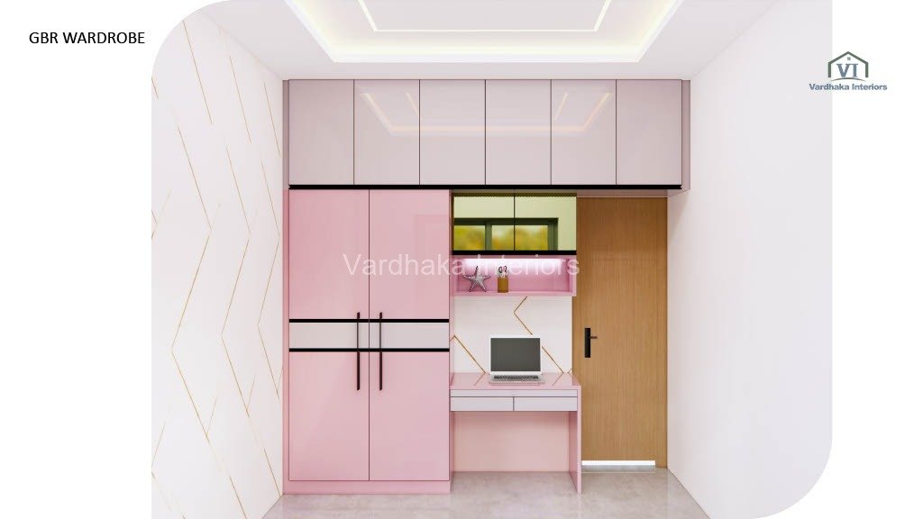 Wardrobe Study Unit Wall Design Bedroom Ideas — interior designers in Bangalore, Bangalore