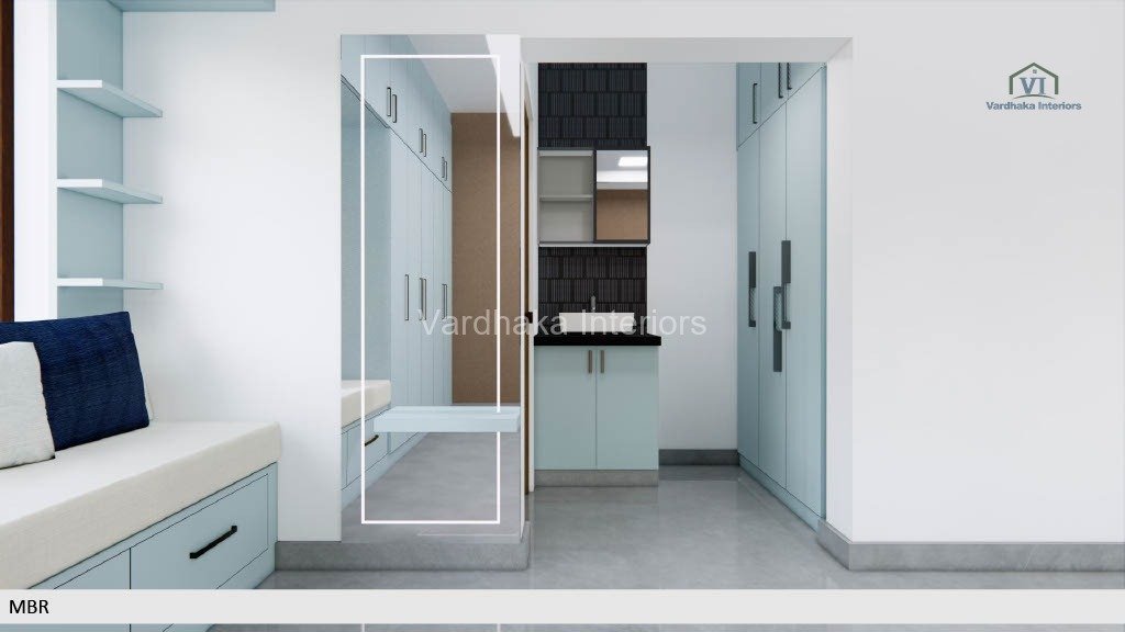 Modern Walk In Interior Design And Dressing Unit — interior designers in Dandeli, Uttara Kannada