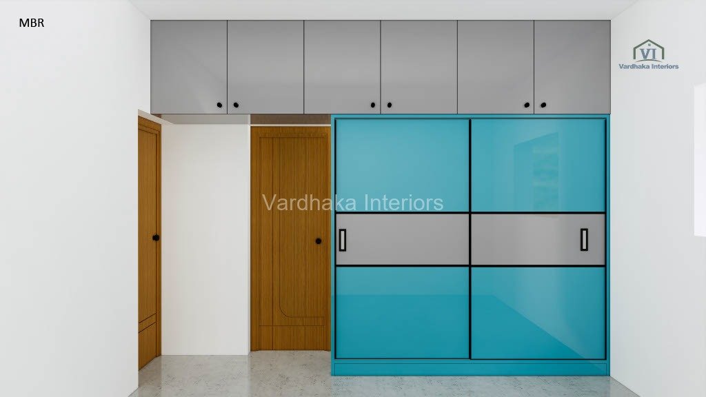 Modern Sliding Door Wardrobe Interior Design — interior designers in Honnavara, Uttara Kannada