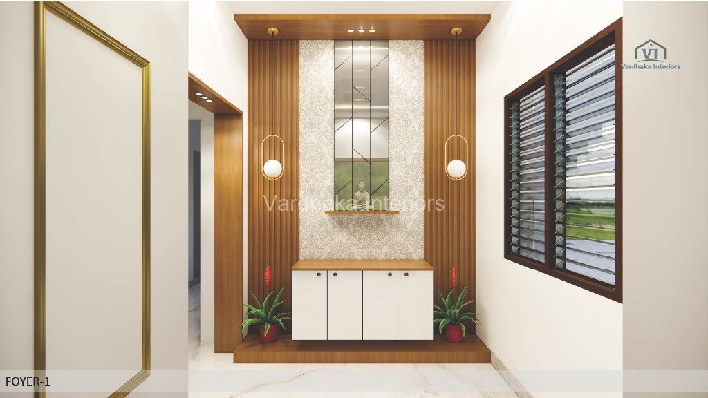 Modern Foray Wall Design Buddha Unit Radha Krishna Unit — interior designers in Ankola, Uttara Kannada