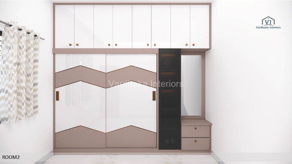 Modern Sliding Door Wardrobe Design — interior designers in Ankola, Uttara Kannada
