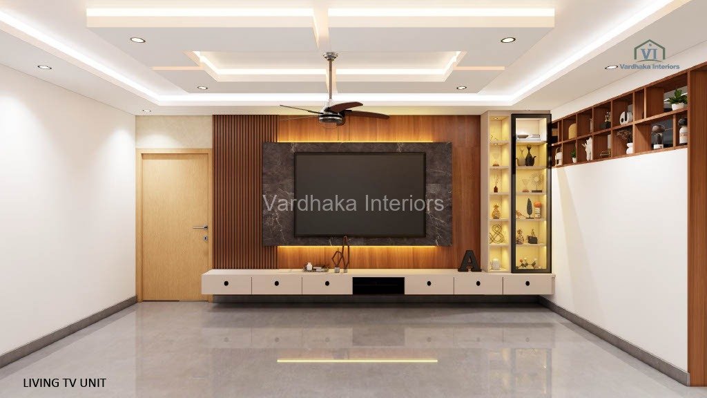 Modern TV Unit — Full home interiors near Kumta, Uttara Kannada