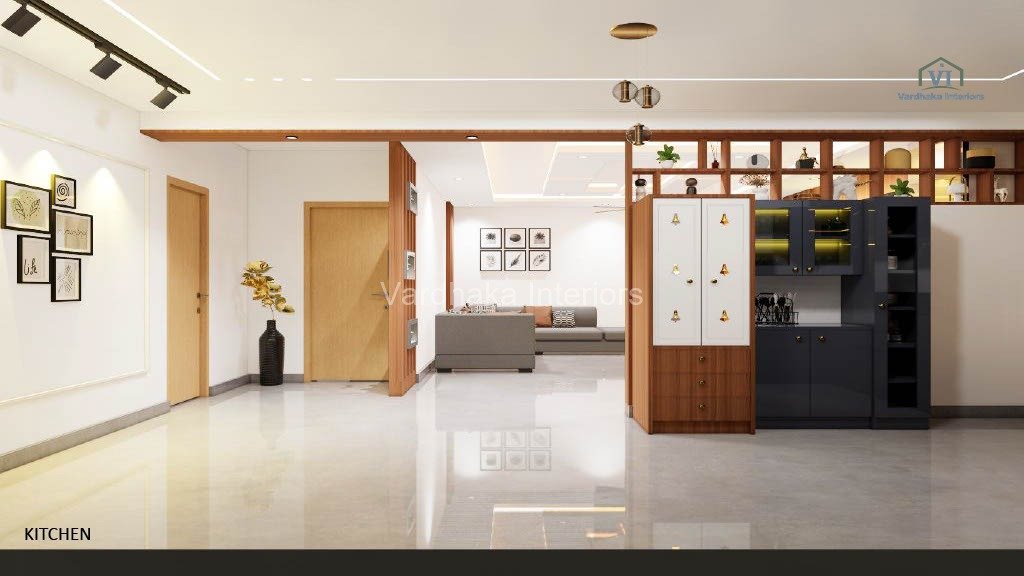 Modern Pooja Unit Crockery Unit — Full home interiors near Kumta, Uttara Kannada